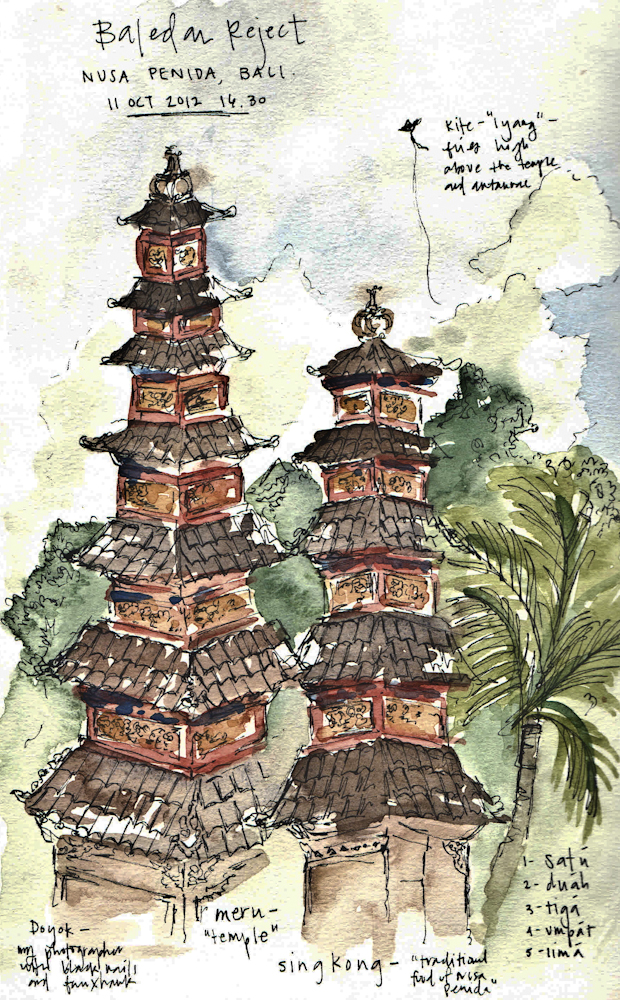 Nusa-Penida-temple-sketch